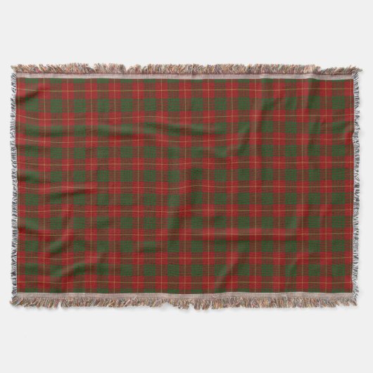 Couverture Clan écossais tartan rouge et vert de Cameron (Devant)