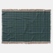 Couverture Clan Farquharson bleu et vert Scottish Plaid (Devant)