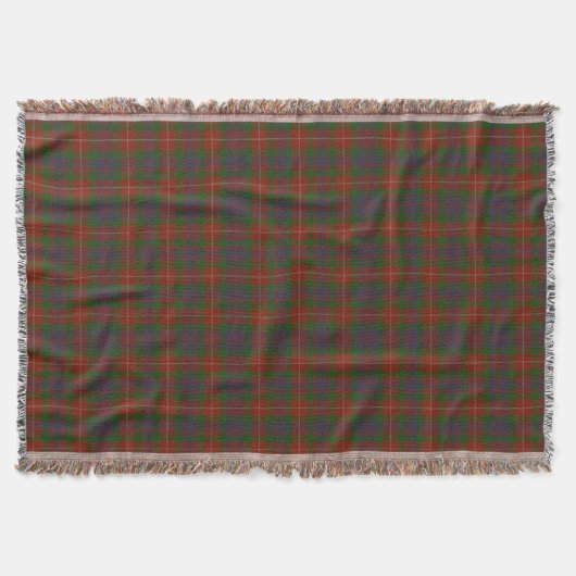 Couverture Clan Fraser Scottish Highland Tartan (Devant)