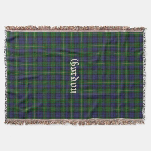 Couverture Clan Gordon Tartan Plaid Cube De Jeu Personnalisée (Devant)