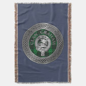 Couverture Clan Graham Crest & Tartan Knot (devant Vertical)