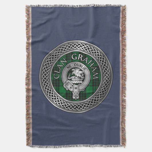 Couverture Clan Graham Crest & Tartan Knot (devant Vertical)