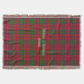 Couverture Clan Grant Tartan Plaid Custom Threading Blanket (Devant)