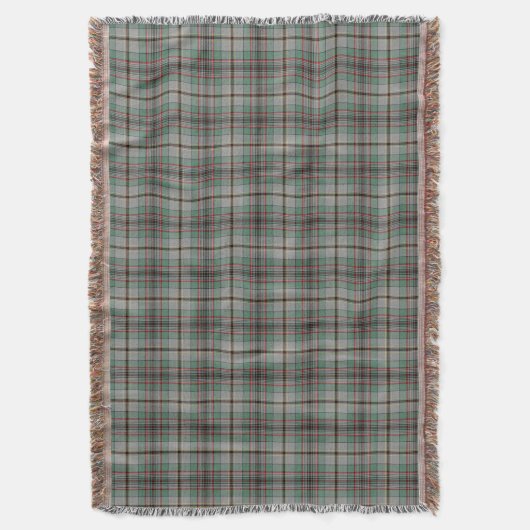 Couverture Clan gris et vert Craig Scottish Plaid (devant Vertical)