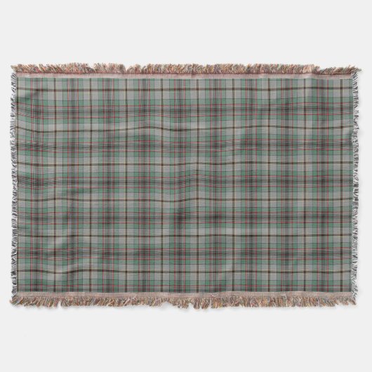 Couverture Clan gris et vert Craig Scottish Plaid (Devant)