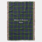 Couverture Clan Gunn Tartan Plaid Custom Thelot (devant Vertical)