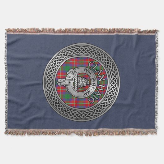 Couverture Clan Haig Crest & Tartan Knot (Devant)