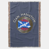 Couverture Clan Hamilton Tartan Knot & Flag (devant Vertical)