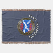 Couverture Clan Hamilton Tartan Knot & Flag (Devant)
