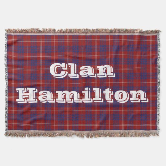 Couverture Clan Hamilton Tartan Throw (Devant)