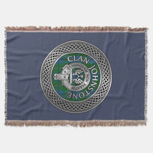 Couverture Clan Johnstone Crest & Tartan Knot (Devant)