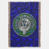 Couverture Clan Johnstone Crest & Tartan Knot (devant Vertical)