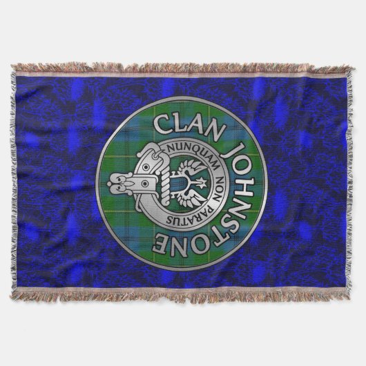 Couverture Clan Johnstone Crest & Tartan Knot (Devant)
