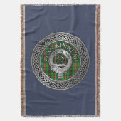 Couverture Clan Kinnear Crest & Tartan Knot (devant Vertical)