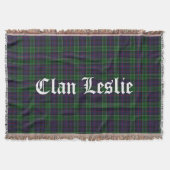 Couverture Clan Leslie Tartan Throw (Devant)