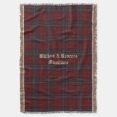 Couverture Clan MacClure Tartan Plaid Custom Throw (devant Vertical)