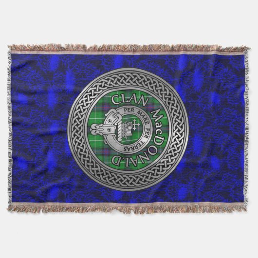 Couverture Clan MacDonald Crest & Tartan Knot (Devant)