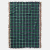 Couverture Clan MacDonald Dark Blue et Green Scottish Tartan (devant Vertical)