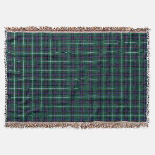 Couverture Clan MacDonald Dark Blue et Green Scottish Tartan (Devant)