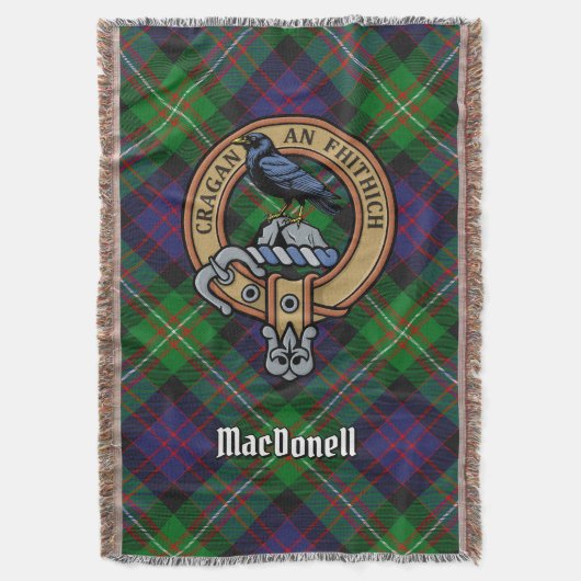 Couverture Clan MacDonell de Glengarry Crête sur Tartan (devant Vertical)