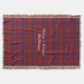 Couverture Clan MacDougall Tartan Plaid Custom Throw Blanket (Devant)