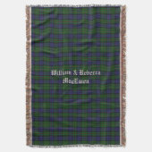 Couverture Clan MacEwen Tartan Plaid Custom Throw Blanket (devant Vertical)
