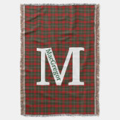 Couverture Clan MacGregor Tartan Plaid personnalisé (devant Vertical)
