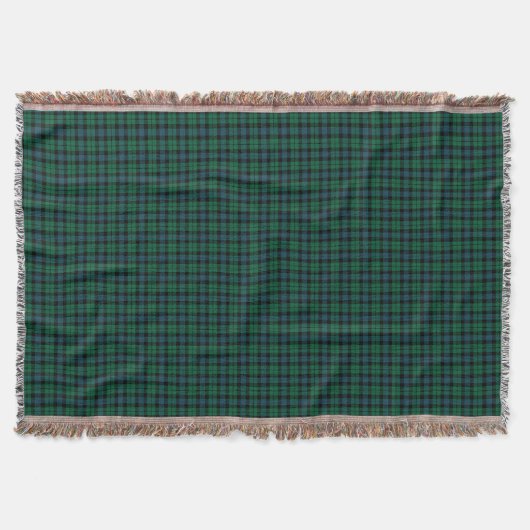 Couverture Clan MacKay Tartan écossais vert et bleu (Devant)