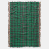 Couverture Clan MacLean Chasse Tartan Vert et Noir Plaid (devant Vertical)