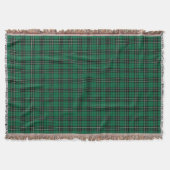 Couverture Clan MacLean Chasse Tartan Vert et Noir Plaid (Devant)