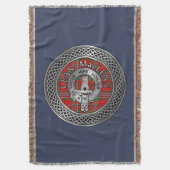 Couverture Clan MacLean Crest & Tartan Knot Throw Blanket (devant Vertical)