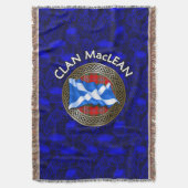 Couverture Clan MacLean Tartan Knot & Drapeau (devant Vertical)