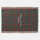 Couverture Clan MacLean Tartan Plaid Custom Throw Blanket (Devant)