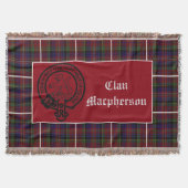Couverture Clan Macpherson Crest Badge et Tartan (Devant)
