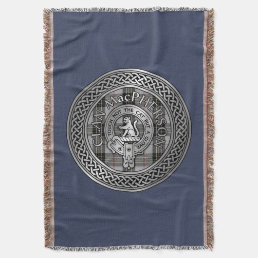 Couverture Clan MacPherson Crest & Tartan Knot (devant Vertical)