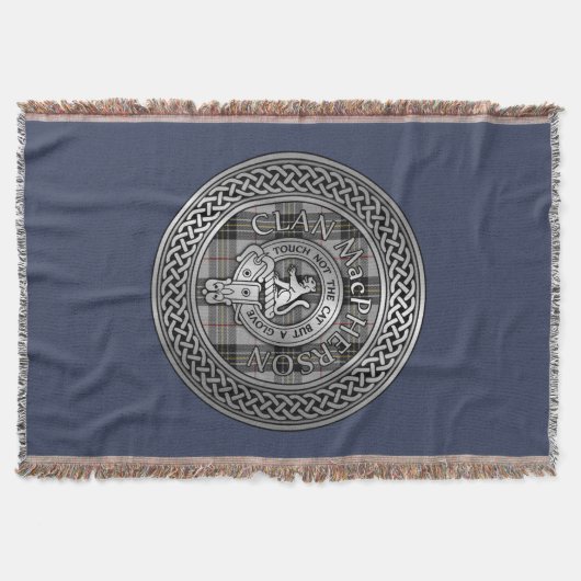 Couverture Clan MacPherson Crest & Tartan Knot (Devant)