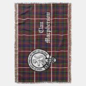 Couverture Clan Macpherson Tartan & Crest (devant Vertical)