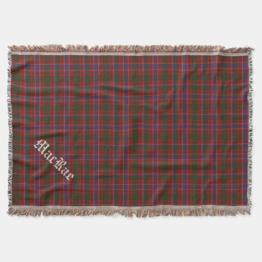Couverture Clan MacRae Tartan Plaid Custom Throw Blanket (Devant)
