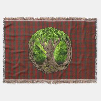 Couverture Clan Matheson Tartan Et Arbre Celtique De Vie