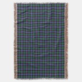 Couverture Clan Mitchell Tartan bleu et vert plaid (devant Vertical)