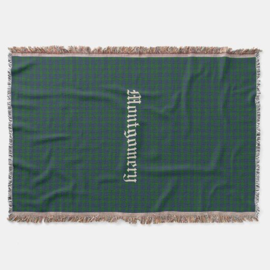 Couverture Clan Montgomery Tartan Plaid Custom Thaillot Blank (Devant)
