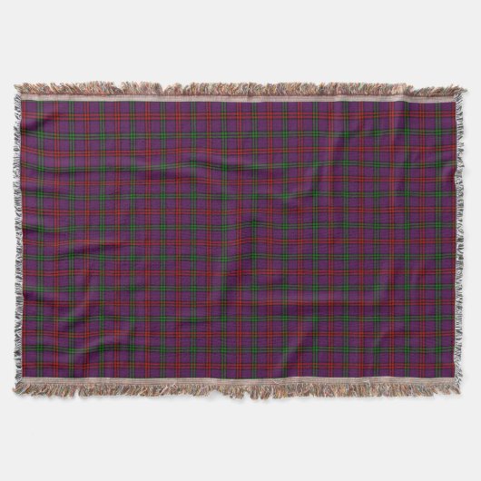 Couverture Clan Montgomery Tartan Purple Plaid (Devant)