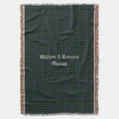 Couverture Clan Murray Tartan Plaid Custom Thch Blanket (devant Vertical)