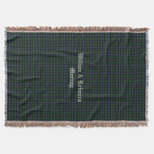Couverture Clan Murray Tartan Plaid Custom Thch Blanket (Devant)