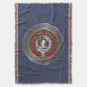 Couverture Clan Nicholson Crest & Tartan Knot (devant Vertical)