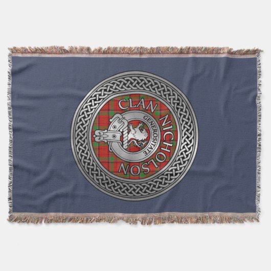 Couverture Clan Nicholson Crest & Tartan Knot (Devant)