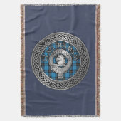 Couverture Clan Ramsay Crest & Hunting Tartan Knot (devant Vertical)