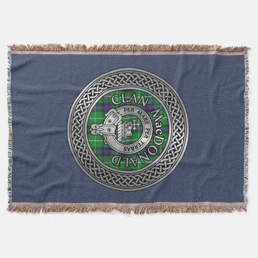 Couverture Clan Ramsay Crest & Tartan Knot Lancer la couvertu (Devant)