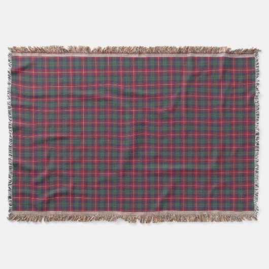 Couverture Clan Robertson Rouge, vert et bleu Tartan (Devant)