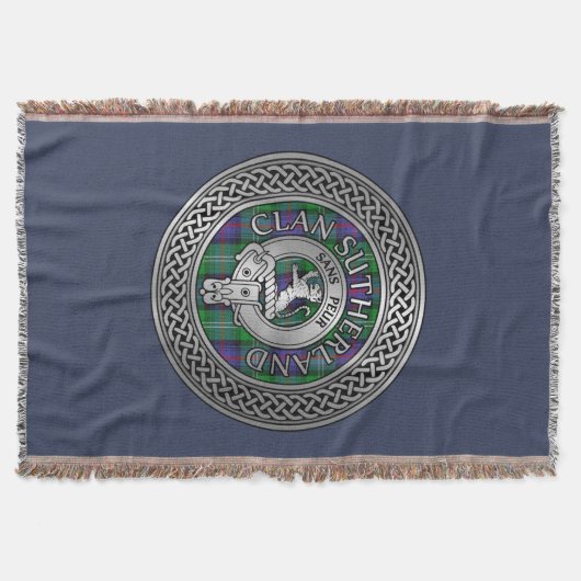 Couverture Clan Sutherland Crest & Tartan Knot (Devant)